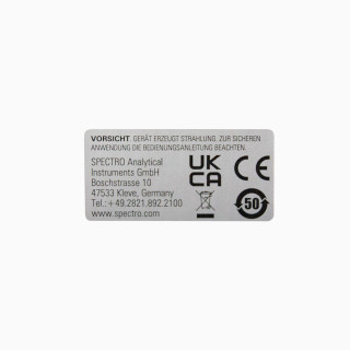 AUFKLEBER BATTERIEFACH DEUTSCH